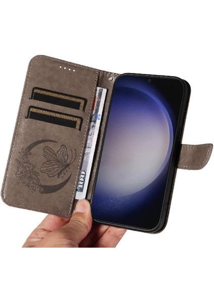 Samsung Galaxy S24 Artı Yüksek Kaliteli Deri ile Kabartmalı Flip Case (Yurt Dışından) indirimleri