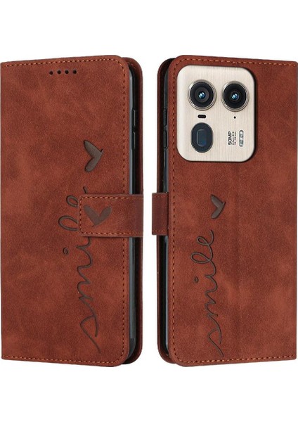 Motorola Moto X50 Ultra Yan Toka Kickstand Kart Pu Için Flip Case (Yurt Dışından)