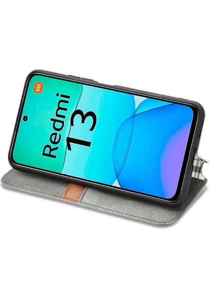 Xiaomi Redmi Için Flip Case 13 4g Kapak Çevirin Kılıf Zarif Cüzdan (Yurt Dışından)