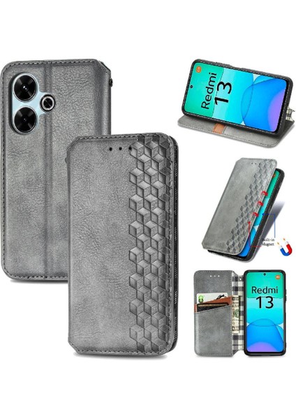 Xiaomi Redmi Için Flip Case 13 4g Kapak Çevirin Kılıf Zarif Cüzdan (Yurt Dışından)
