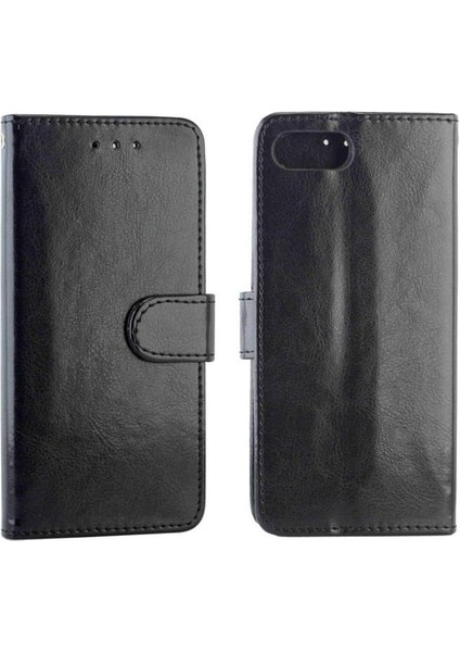 Realme C2 Kickstand Darbeye Pu Deri Kart Tutucu Için Flip Case (Yurt Dışından)