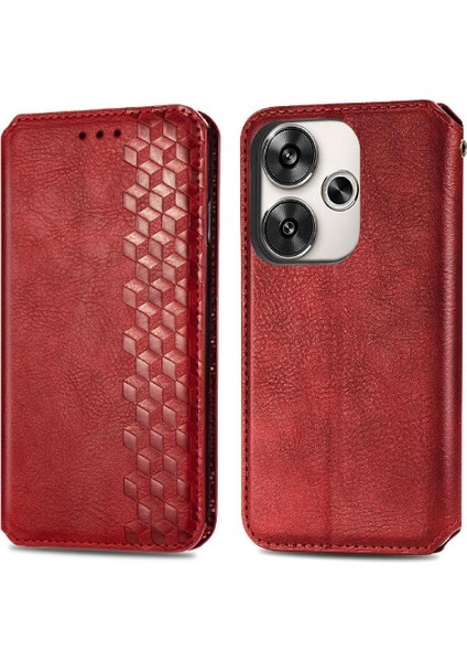 Xiaomi Poco F6 Moda Tasarım Cüzdan Fonksiyonu Için Flip Case Deri Kılıf (Yurt Dışından)