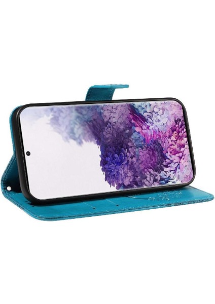 Samsung Galaxy S20 Artı Yüksek Kaliteli Deri ile Kabartmalı Flip Case (Yurt Dışından)