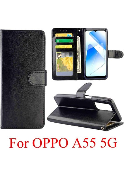 Oppo Oppo 5g Pu Deri Kickstand Manyetik Kapatma Kartı Için Flip Case (Yurt Dışından)