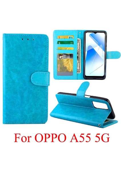 Oppo Oppo 5g Pu Deri Kickstand Manyetik Kapatma Kartı Için Flip Case (Yurt Dışından)