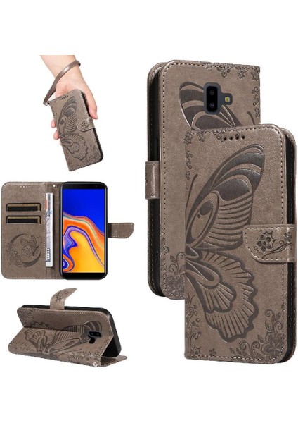 Samsung Galaxy J6 Artı Yüksek Kaliteli Deri Ayrılabilir El Için Flip Case (Yurt Dışından) fırsatları