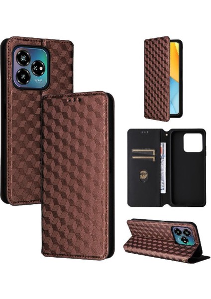 Zte Axon 60 Lite Kart Yuvaları Tutucu Manyetik Kapatma Cüzdan Pu (Yurt Dışından) modelleri
