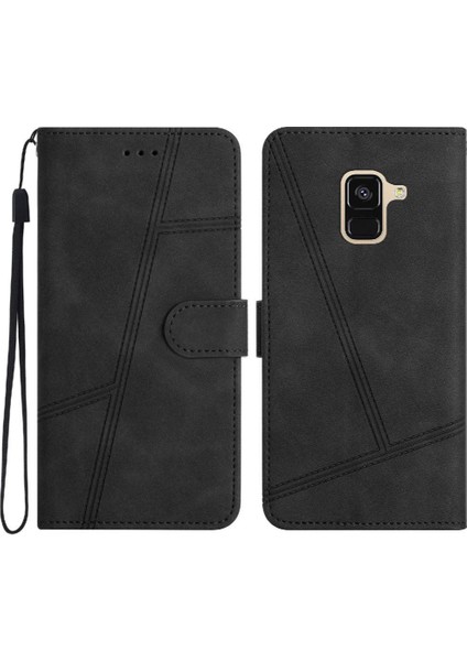 Samsung Galaxy A8 Için Flip Case 2018 Flip Folio Kart Yuvaları Tutucu Manyetik (Yurt Dışından)