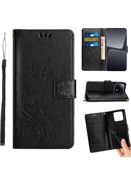 Xiaomi 13 Bilek Kayışı Manyetik Kapatma Pu Deri Kart Için Filp Durumda (Yurt Dışından)