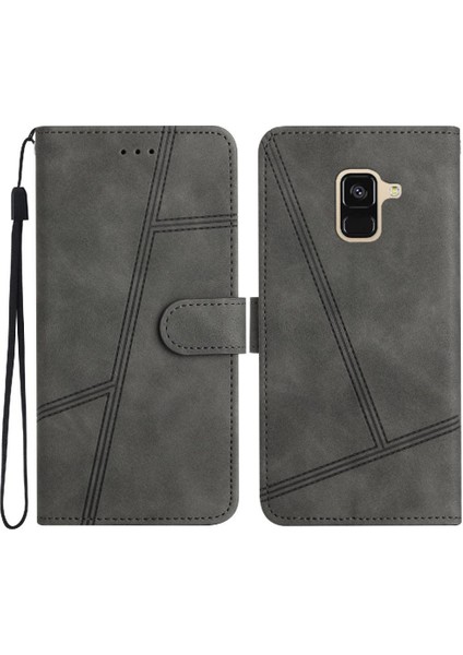 Samsung Galaxy A8 Artı 2018 Tam Koruma Için Flip Case Cüzdan Pu Bilek (Yurt Dışından)