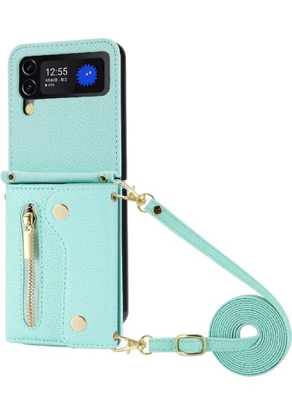 Samsung Galaxy Z Flip 4 Uzun Kayış Hafif Kart Yuvaları Mini (Yurt Dışından)