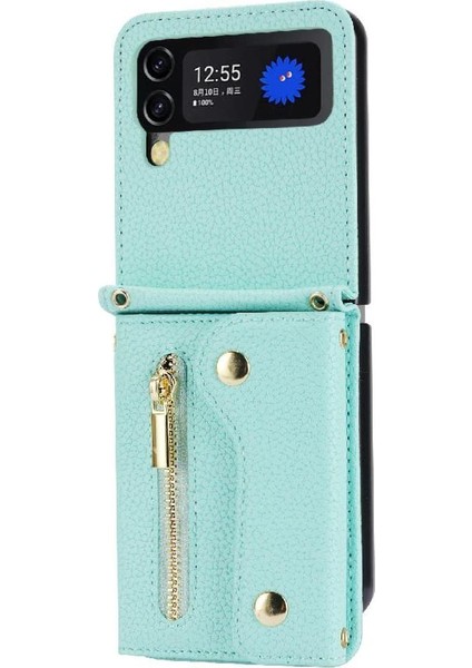 Samsung Galaxy Z Flip 4 Uzun Kayış Hafif Kart Yuvaları Mini (Yurt Dışından)