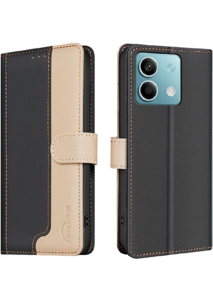 Xiaomi Redmi Not 13 Için Flip Case 4g Kart Yuvaları Tutucu Kickstand Flip Tpu (Yurt Dışından)