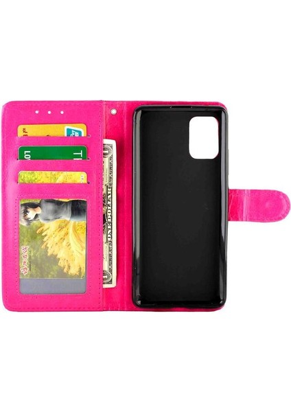 Samsung Galaxy A51 5g Kickstand Kart Tutucu Manyetik Pu Için Flip Case (Yurt Dışından) modelleri