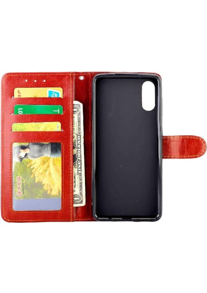 Samsung Galaxy A02/ M02 Manyetik Kapatma Darbeye Dayanıklı Kart Pu Için Flip Case (Yurt Dışından) fiyatları