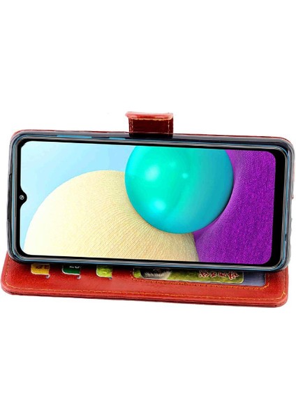 Samsung Galaxy A02/ M02 Manyetik Kapatma Darbeye Dayanıklı Kart Pu Için Flip Case (Yurt Dışından) fırsatları