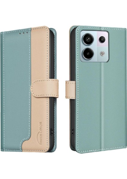 Xiaomi Poco X6 Flip Folio Darbeye Tpu Iç Kabuk Rfıd Için Flip Case (Yurt Dışından)