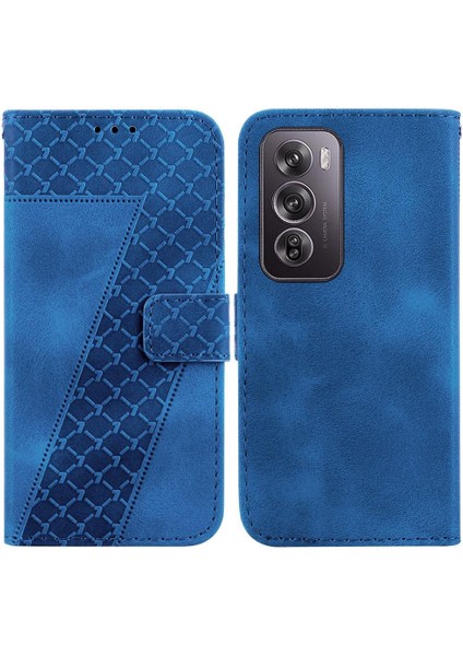 Oppo Phone 12 Pro 5g Için Telefon Kılıfı Kart Yuvası Fonksiyonu Kabartmalı Desen Pu (Yurt Dışından)