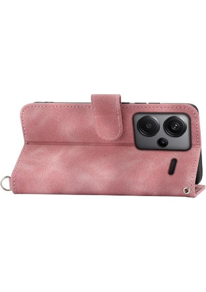 Xiaomi Redmi Not Için Flip Case 13 Pro Artı 5g Kabartmalı Bileklik Çoklu (Yurt Dışından)