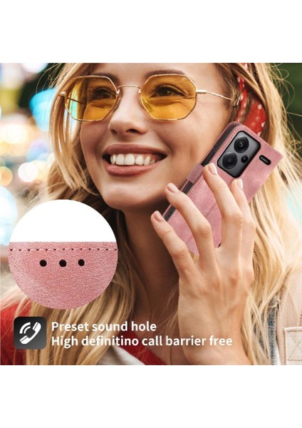 Xiaomi Redmi Not Için Flip Case 13 Pro Artı 5g Kabartmalı Bileklik Çoklu (Yurt Dışından)