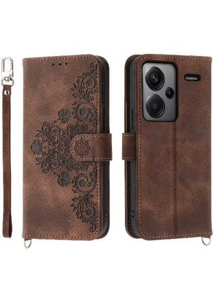 Xiaomi Redmi Not Için Flip Case 13 Pro Artı 5g Kabartmalı Bileklik Çoklu (Yurt Dışından)