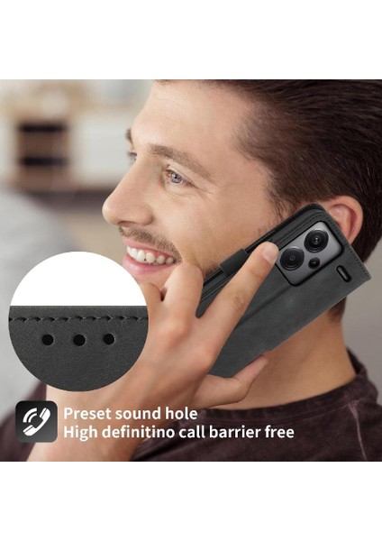 Xiaomi Redmi Not Için Flip Case 13 Pro Artı 5g Kabartmalı Bileklik Çoklu (Yurt Dışından)