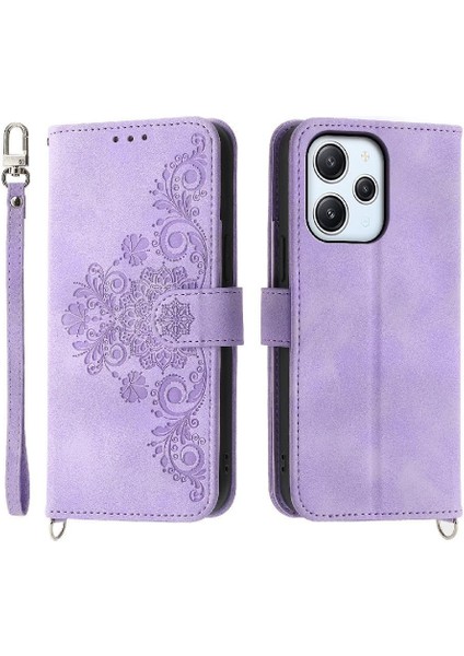 Xiaomi Redmi Için Flip Case 12 4g Bileklik Kabartmalı Darbeye Çoklu (Yurt Dışından) modelleri