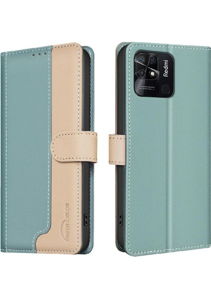 Colorful Shop Xiaomi Redmi 10C Rfıd Engelleme Kickstand Darbeye Tpu Flip Case (Yurt Dışından)