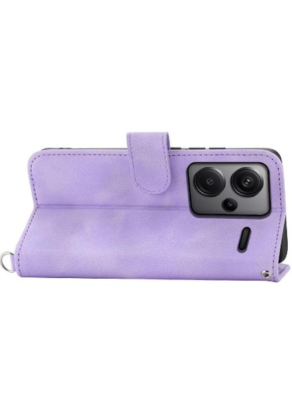 Xiaomi Redmi Not Için Flip Case 13 Pro Artı 5g Kabartmalı Bileklik Çoklu (Yurt Dışından)