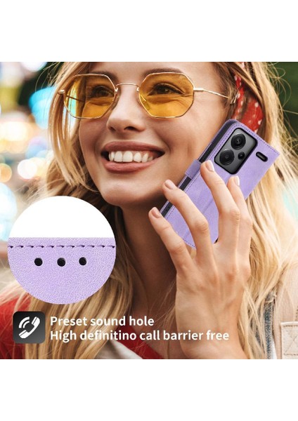 Xiaomi Redmi Not Için Flip Case 13 Pro Artı 5g Kabartmalı Bileklik Çoklu (Yurt Dışından)