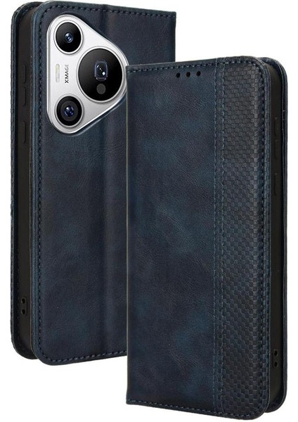Huawei Pura 70 Için Kılıf Manyetik Kapatma Cüzdan Pu Deri (Yurt Dışından)