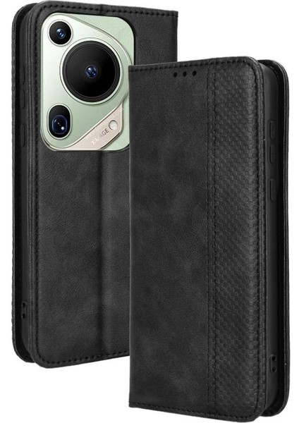 Huawei Pura 70 Pro/pro Artı Manyetik Kapatma Pu Deri Cüzdan (Yurt Dışından)