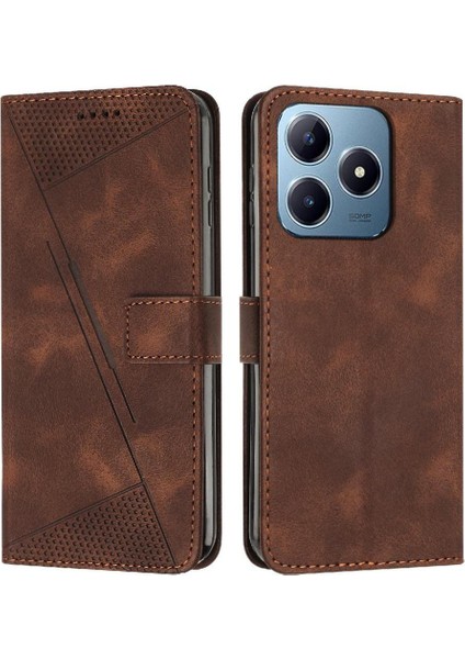 Realme C61 Kickstand Kart Ekleme Pu Deri Cüzdan Için Flip Case (Yurt Dışından) indirimleri