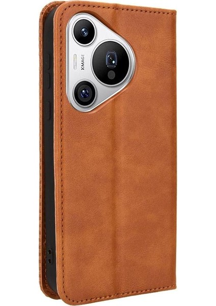 Huawei Pura 70 Için Kılıf Manyetik Kapatma Cüzdan Pu Deri (Yurt Dışından) modelleri