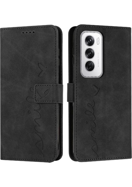 Oppo Oppo 12 5g Için Flip Case Kickstand Aşk Cüzdan Pu Deri Yan Kart (Yurt Dışından)