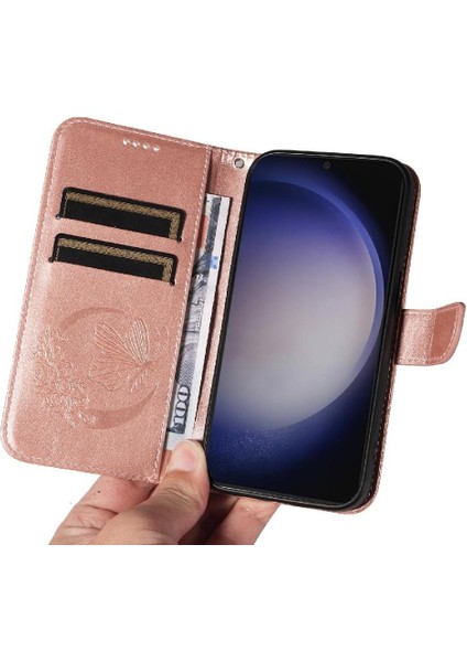 Samsung Galaxy S24 Artı Yüksek Kaliteli Deri ile Kabartmalı Flip Case (Yurt Dışından) modelleri