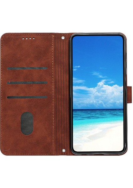 Realme C61 Kart Ekleme Pu Deri Yan Toka Aşk Için Flip Case (Yurt Dışından)