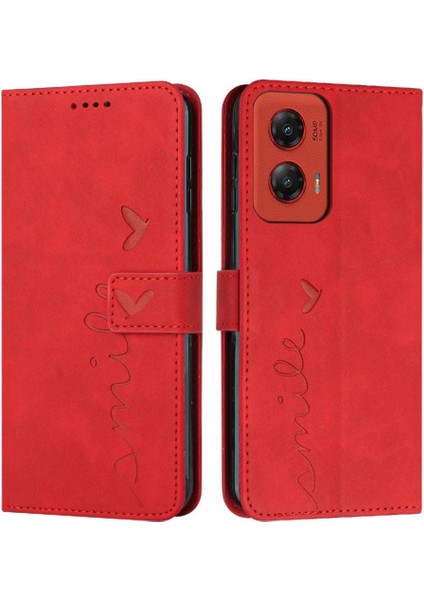 Motorola Moto G Stylus 5g Için Flip Case 2024 Yan Toka Pu Deri Kart (Yurt Dışından)