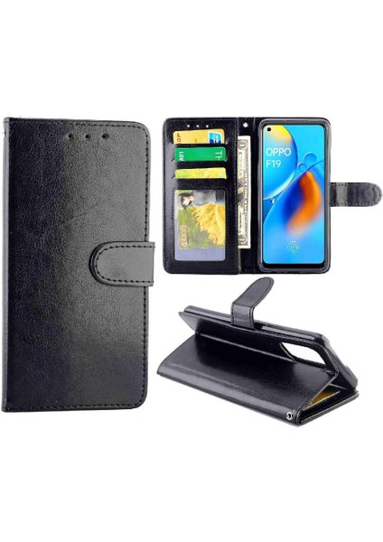 Oppo A74 Darbeye Kickstand Kart Tutucu Manyetik Kapatma Için Flip Case (Yurt Dışından)