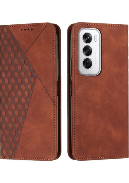 Oppo Oppo 12 5g Kickstand Kart Ekleme Pu Deri Cüzdan Için Flip Case (Yurt Dışından)