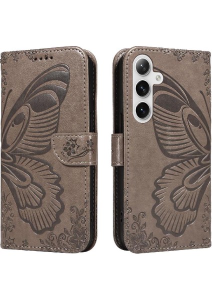Samsung Galaxy S24 Artı Yüksek Kaliteli Deri ile Kabartmalı Flip Case (Yurt Dışından) modelleri