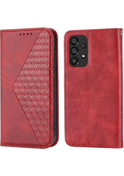 Xiaomi Redmi Için Flip Case 10 5g Eşkenar Dörtgen Şekli El Kayışı Günlük Kullanım Cüzdan (Yurt Dışından)