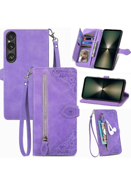 Sony Xperia 1 Vı Cüzdan Çoklu Kart Yuvası Çok Renkli Flip Case (Yurt Dışından)