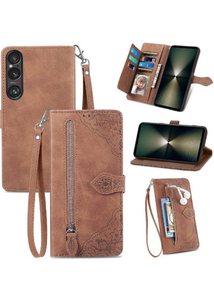 Sony Xperia 1 Vı Cüzdan Çoklu Kart Yuvası Çok Renkli Flip Case (Yurt Dışından)