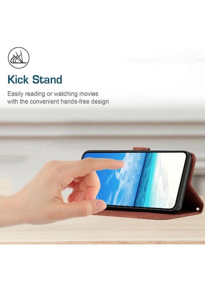 Motorola Moto X50 Ultra Yan Toka Kickstand Kart Pu Için Flip Case (Yurt Dışından)
