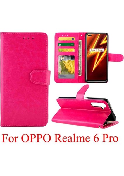 Realme 6 Pro Için Flip Case Kart Tutucu Kickstand Pu Deri Manyetik (Yurt Dışından)