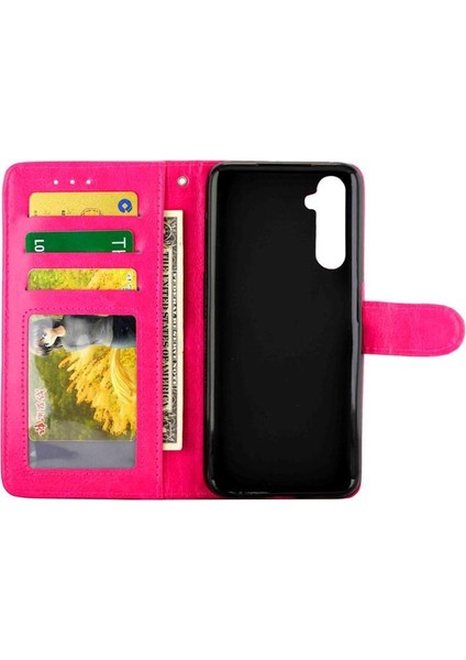Realme 6 Pro Için Flip Case Kart Tutucu Kickstand Pu Deri Manyetik (Yurt Dışından)