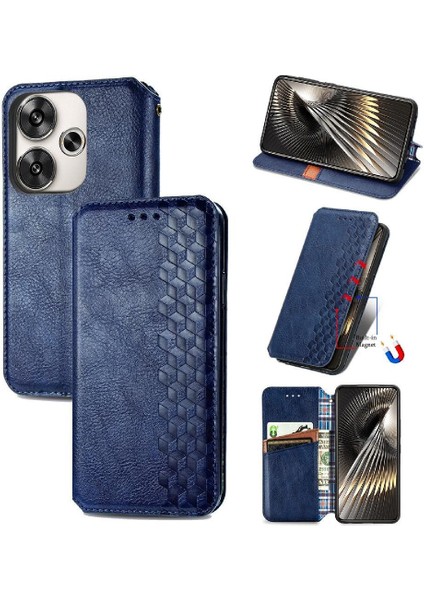 Xiaomi Poco F6 Moda Tasarım Cüzdan Fonksiyonu Için Flip Case Deri Kılıf (Yurt Dışından)