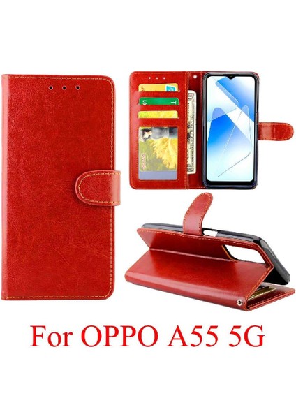 Oppo Oppo 5g Pu Deri Kickstand Manyetik Kapatma Kartı Için Flip Case (Yurt Dışından)
