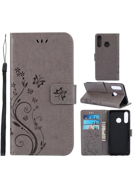 Huawei P30 Lite Bilek Kayışı Kart Tutucu Manyetik Kapatma Pu Için Filp Durumda (Yurt Dışından)